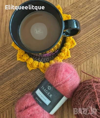 плетена подложка за чаши