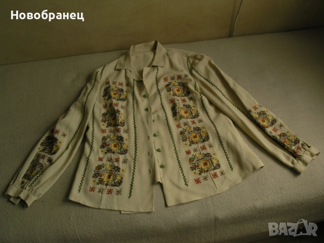 Копринена риза с бродерия 