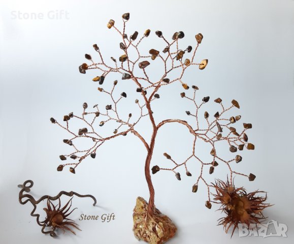 Дръвче Тигрово око, Подарък Коледа, Подарък Кръщене, Подарък Любов, 35 рожден ден, Любов подарък, снимка 6 - Други - 33094710