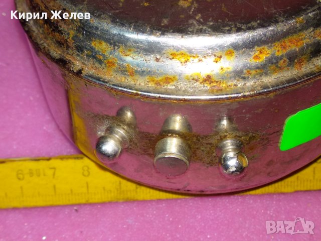 РОДИНА Стар КОЛЕКЦИОНЕРСКИ МЕХАНИЧЕН БЪЛГАРСКИ БУДИЛНИК РАНЕН СОЦ 13681, снимка 13 - Антикварни и старинни предмети - 44466080