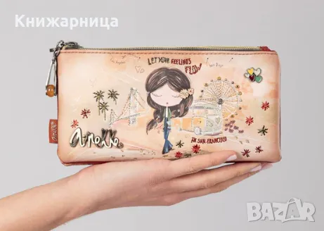 Троен Несесер Anekke, колекция Peace & Love Camel, снимка 8 - Портфейли, портмонета - 49440969