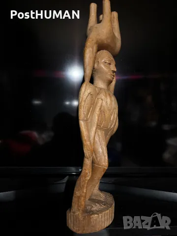 Дървени фигури  - Ловци -Воини, снимка 8 - Антикварни и старинни предмети - 49142796