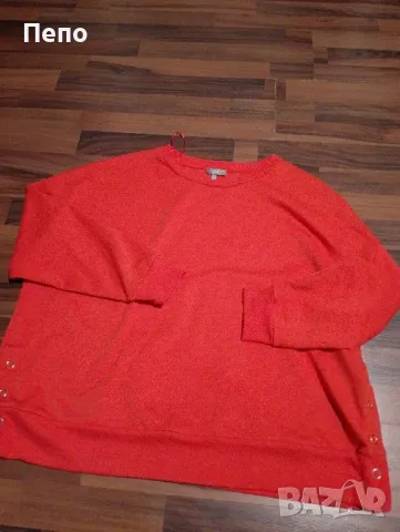 Оранжева блуза, снимка 3 - Блузи с дълъг ръкав и пуловери - 49521642