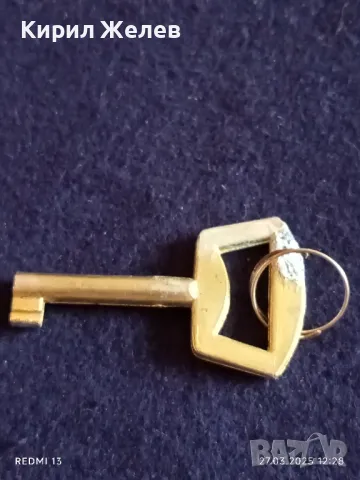 Стар ключ от соца за шкаф, ракла за КОЛЕКЦИЯ ДЕКОРАЦИЯ АРТ ИНСТАЛАЦИЯ 41280, снимка 3 - Други ценни предмети - 49660467