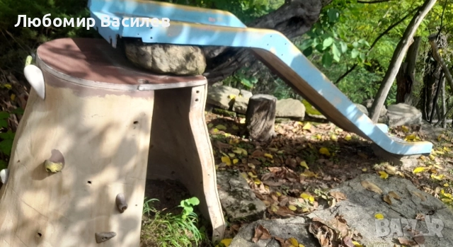 Детска пързалка с хватки за катерене. , снимка 2 - Градински мебели, декорация  - 52134752