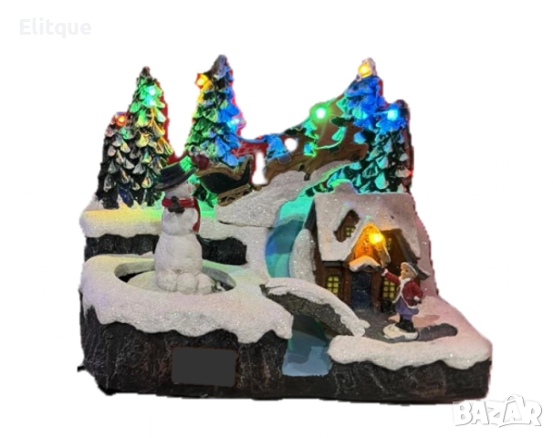 Вълшебна Коледна сцена - нежен чар и празнично вълшебство, снимка 2 - Други стоки за дома - 52832191