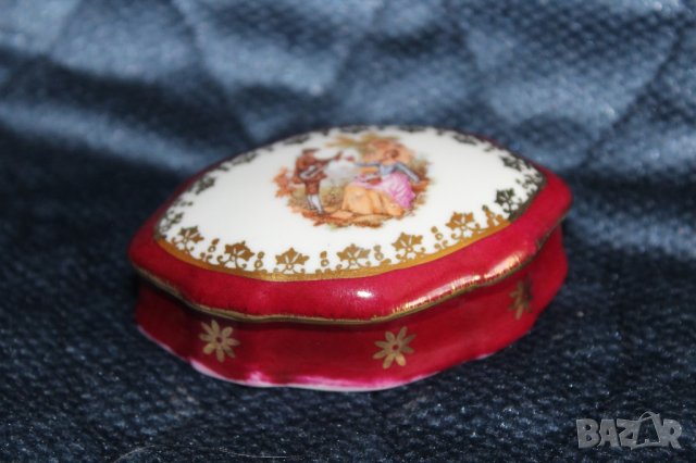 колекционерска порцеланова кутийка limoges, снимка 5 - Антикварни и старинни предмети - 42882216