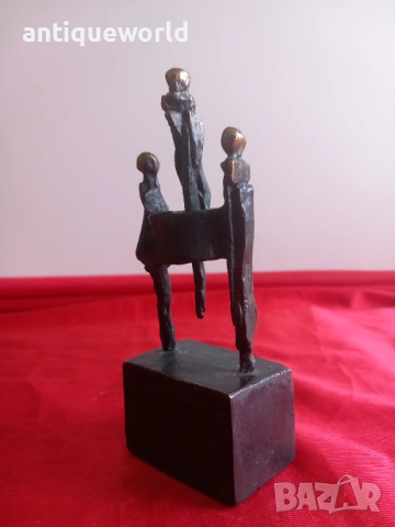 СТАВРИ КАЛИНОВ Малка Бронзова Пластика , Статуетка, снимка 2 - Антикварни и старинни предмети - 54144118