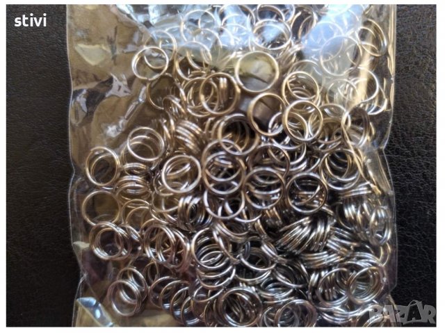 Халки за бижута, двойни, Диаметър 7 мм., снимка 2 - Други - 37248667