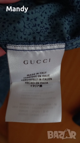 Оригинална мъжка риза GUCCI, снимка 3 - Ризи - 51570368
