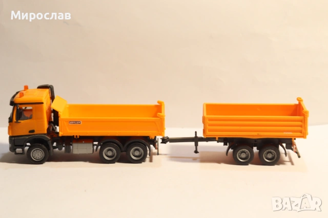 HERPA H0 1/87 MERCEDES AROCS САМОСВАЛ ГОНДОЛА КАМИОН МОДЕЛ