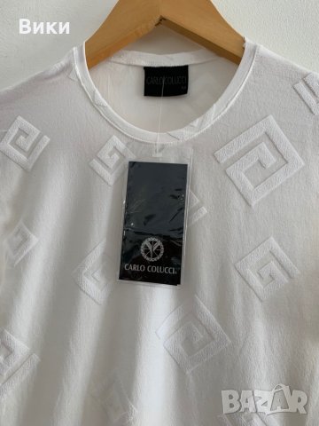 Мъжка Бяла тениска с дълъг ръкав, снимка 4 - Блузи - 29397576