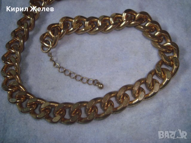 МАСИВЕН ДЕБЕЛО ПОЗЛАТЕН ЛАНЕЦ ВЕРИЖКА СИНДЖИР КЮСТЕК от НЕРЪЖ СТОМАНА ЗДРАВА КЛАСИЧЕСКА ПЛЕТКА 31400, снимка 15 - Колиета, медальони, синджири - 37995907