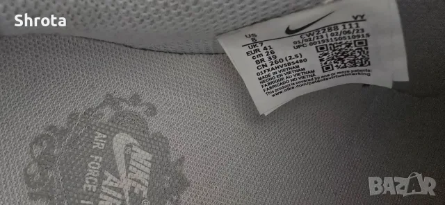 nike air force 1 размер 41, снимка 4 - Маратонки - 56234761