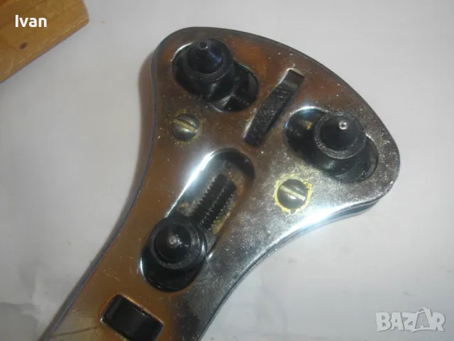 НОВ ЧАСОВНИКАРСКИ СПЕЦИАЛИЗИРАН ИНСТРУМЕНТ РЪЧЕН МЕХАНИЧЕН КЛЮЧ 145мм с 12 приставки в дървена кутия, снимка 9 - Други инструменти - 47943342