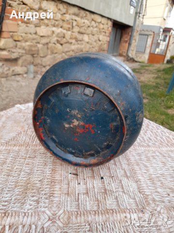 Стара туристическа газова бутилка, снимка 6 - Антикварни и старинни предмети - 42317092