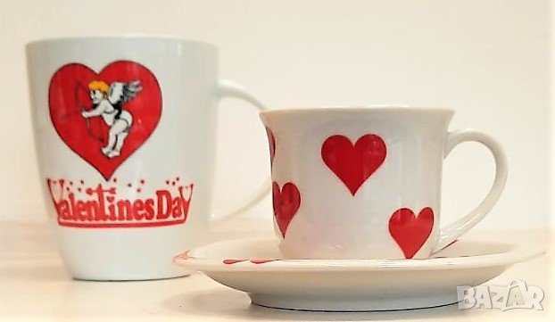 Комплект кафе за двама със сърца, снимка 2 - Романтични подаръци - 35643699