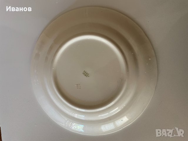 Голяма чиния с маркировка ЗиК (СССР), снимка 3 - Чинии - 33817976