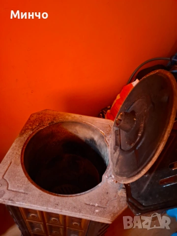 Печка на дърва, изработена от чугун и ламарина, снимка 4 - Отоплителни печки - 54157290