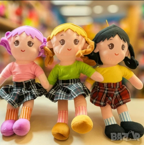Очарователни парцалени кукли, говорещи на български език, с височина 50 см, снимка 5 - Плюшени играчки - 51072232