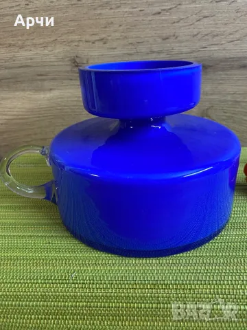 Стъклен съд с дръжка , снимка 3 - Други - 47821237