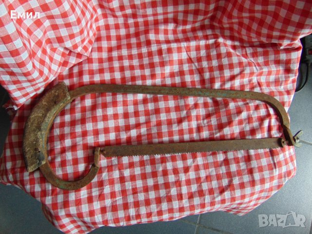 Автентична стара кована ножовка трион