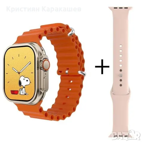 Спортен смарт часовник с двойна каишка W26 PRO MAX и подарък слушалки, снимка 2 - Смарт часовници - 47768114