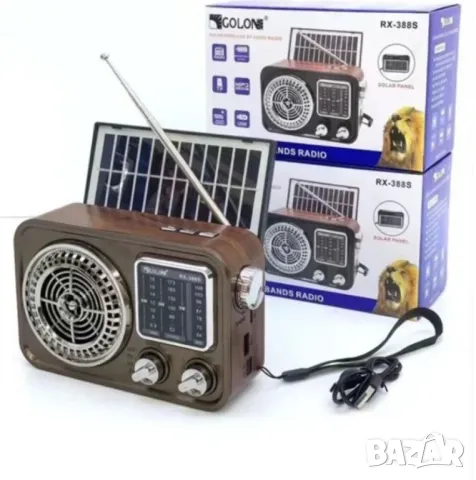 Радио GOLON RX-388S със соларен панел, снимка 1