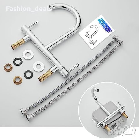 Нов Кухненски Смесител Кран за мивка вода Лесен Монтаж кухня дом, снимка 7 - Други стоки за дома - 42901833