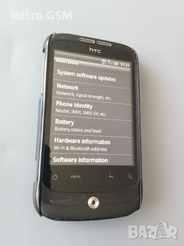  Работещ HTC Wildfire в отлично състояние + кабел за зареждане, снимка 3 - HTC - 56133098