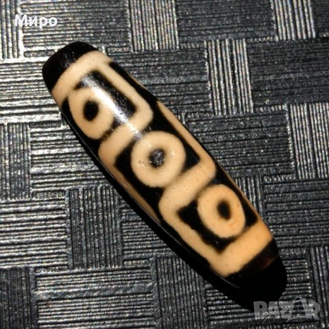 ТОТЕМ ТАЛИСМАН ТИБЕТ НЕПАЛ ХИМАЛАИ ЕСТЕСТВЕН АХАТ ДЗИ МЪНИСТА ДЕВЕТ ОЧИ, снимка 3 - Други - 40875723