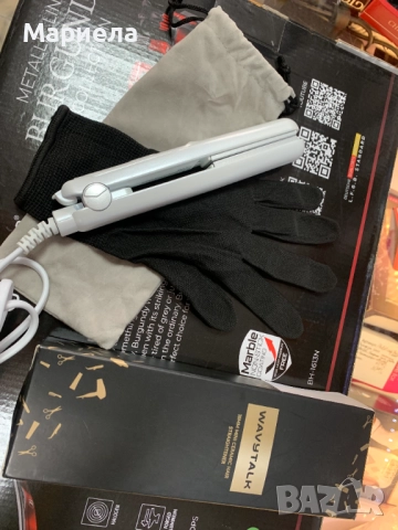 Мини преса за изправяне и накъдряне / Преса за къса коса