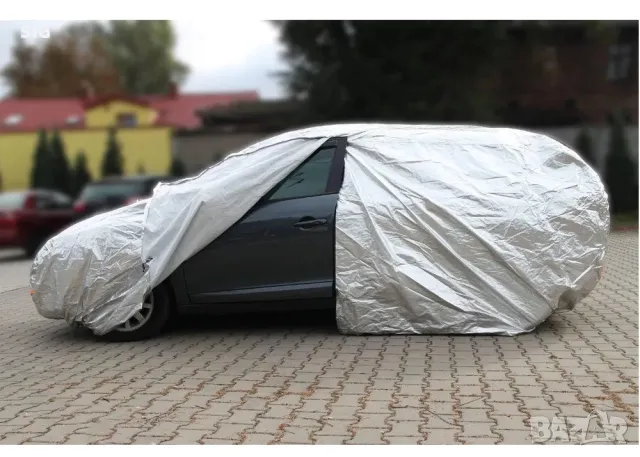 ПОКРИВАЛО ЗА КОЛА, БРЕЗЕНТОВО ДВОЙНО ПОДСИЛЕНО И ПОДПЛАТЕНО, XL - 530/180/120см, снимка 4 - Аксесоари и консумативи - 43293687