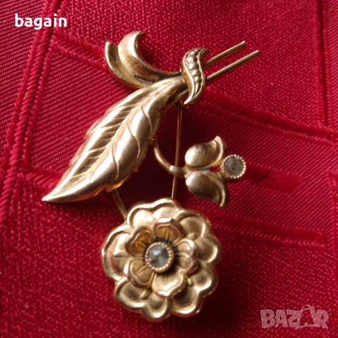 Злато, дубле, брошка.