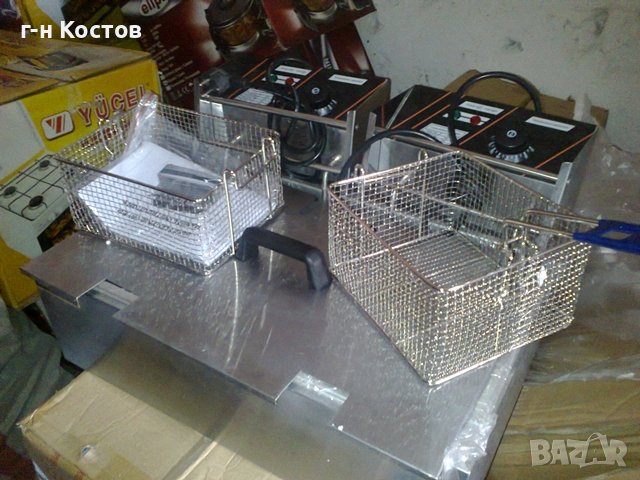 Фритюрник 10 литра на ток Цена - 390лв.,или на газ цена  650лв. специално за пържене на мекици понич, снимка 4 - Обзавеждане на кухня - 7573901