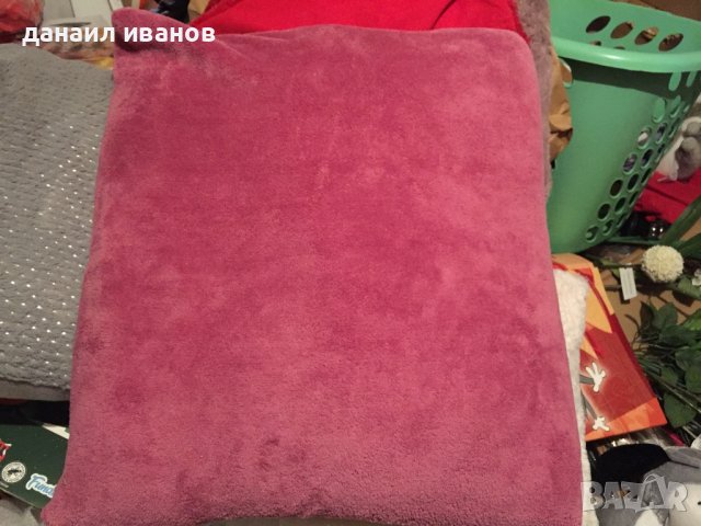 Калъфка с цип и пълнеж 48/48 бордо лилава