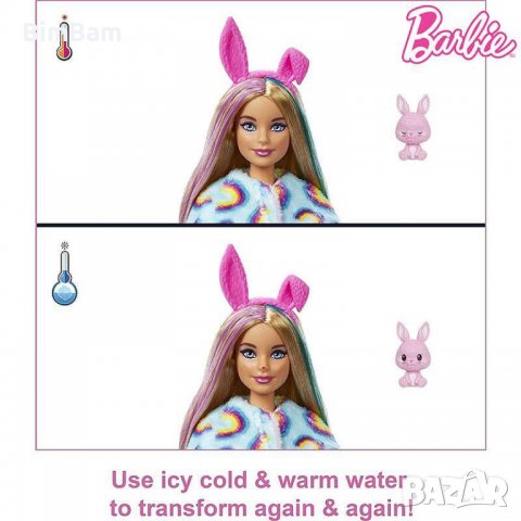 Кукла Barbie Color Cutie Reveal супер изненада Зайче - 10 изненади, снимка 5 - Кукли - 38867341