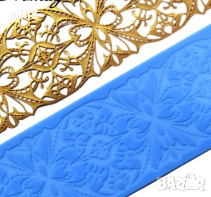 Детелини цветя дантела силиконов молд форма украса торта с фондан шоколад гъмпейст,, снимка 2 - Форми - 35352745