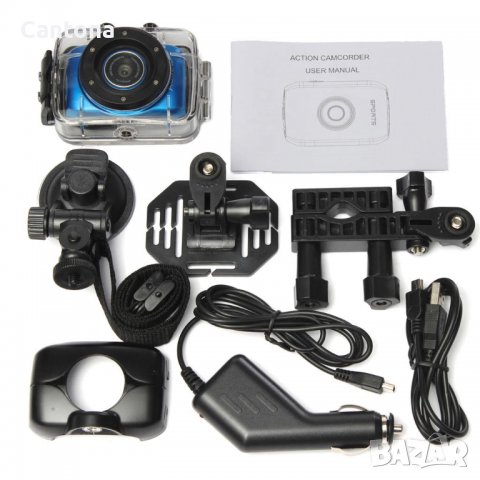 Мини HD спортна екшън камера с 5.0MP, 2" сензорен екран, слот за карта, акумулаторна батерия, IPX8 в, снимка 6 - Камери - 38144631