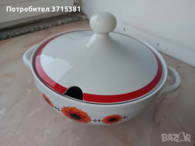 Немски порцеланов супник, снимка 3 - Други ценни предмети - 52907761