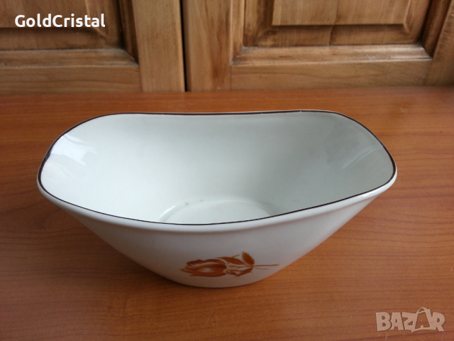 Български порцелан сосиера купа, снимка 6 - Антикварни и старинни предмети - 36461919