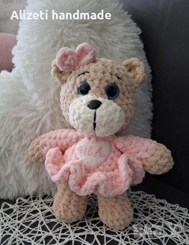 Плетено мече , снимка 2 - Плюшени играчки - 50461519