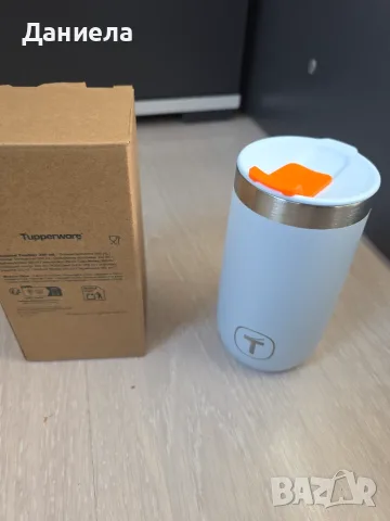 Термо чаша метална 0.355 л. TUPPERWARE , снимка 6 - Термо продукти (термоси, термочаши) - 56351555