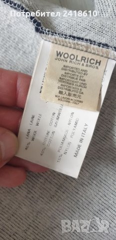 WOOLRICH Made in Italy Wool/Cotton Full Zip Mens  Size M Жилетка С цял Цип!, снимка 4 - Пуловери - 34144065