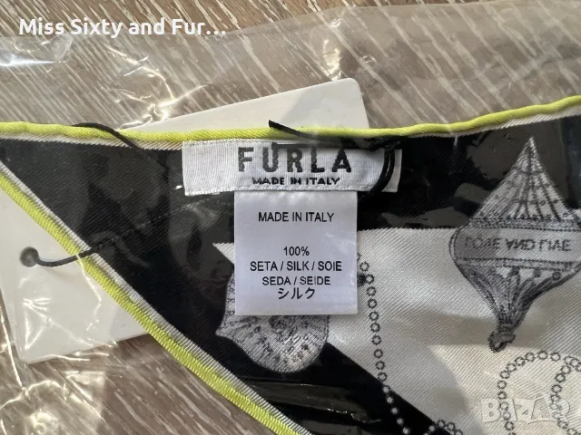 FURLA-НОВ КОПРИНЕН ШАЛ ФУРЛА, снимка 4 - Шалове - 56221762