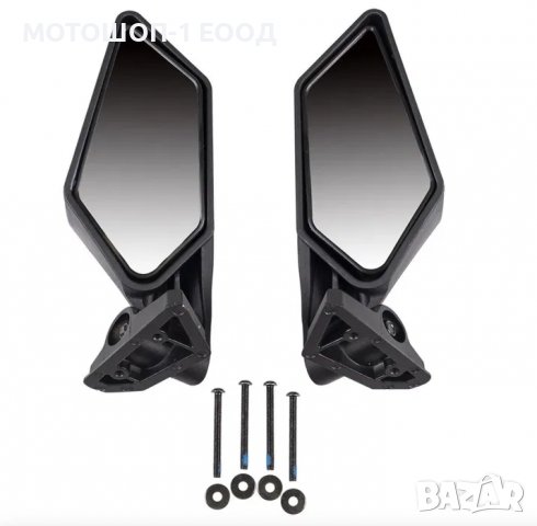 Комплект Нови Странични Рейсингови Огледала за Can-Am Maverick X3, снимка 3 - Части - 38362929