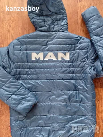 MAN lion edition driver jacket - ОЛЕКОТЕНО мъжко яке 2-ЛИЦЕВО КАТО НОВО Л, снимка 2 - Якета - 56260797
