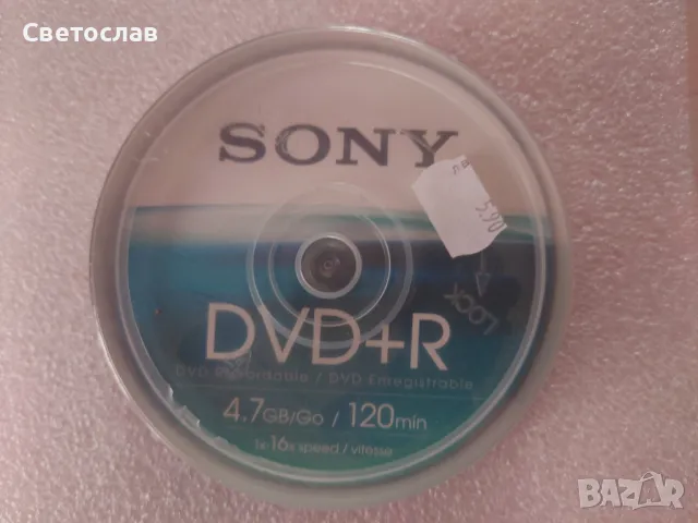 Нови Sony DVD+R дискове, снимка 1