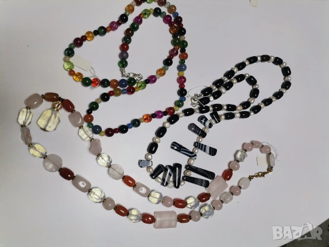 САМО 50 Евро!!! 23 БРОЯ гердани и колиета от натурални камъни, снимка 5 - Колиета, медальони, синджири - 53343088