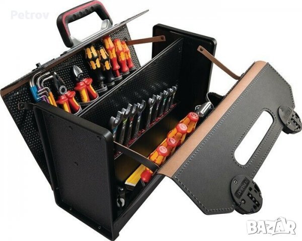 PARAT Made in Germany - ЧИСТО НОВ PROFI Куфар/Чанта за Инструменти от дебела естественна телешкакожа, снимка 4 - Клещи - 38719051